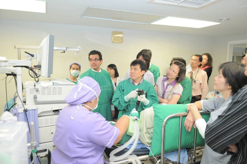 Hands on training at the WGO Bangkok Training Center.